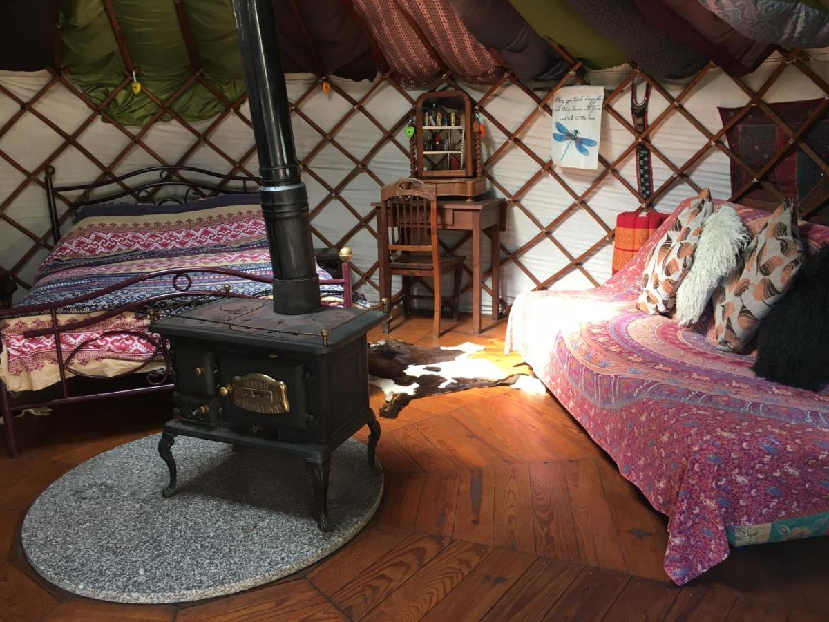 Star Gazing Luxury Yurt With River Views, Off Grid Eco Living Vale do Barco Esterno foto