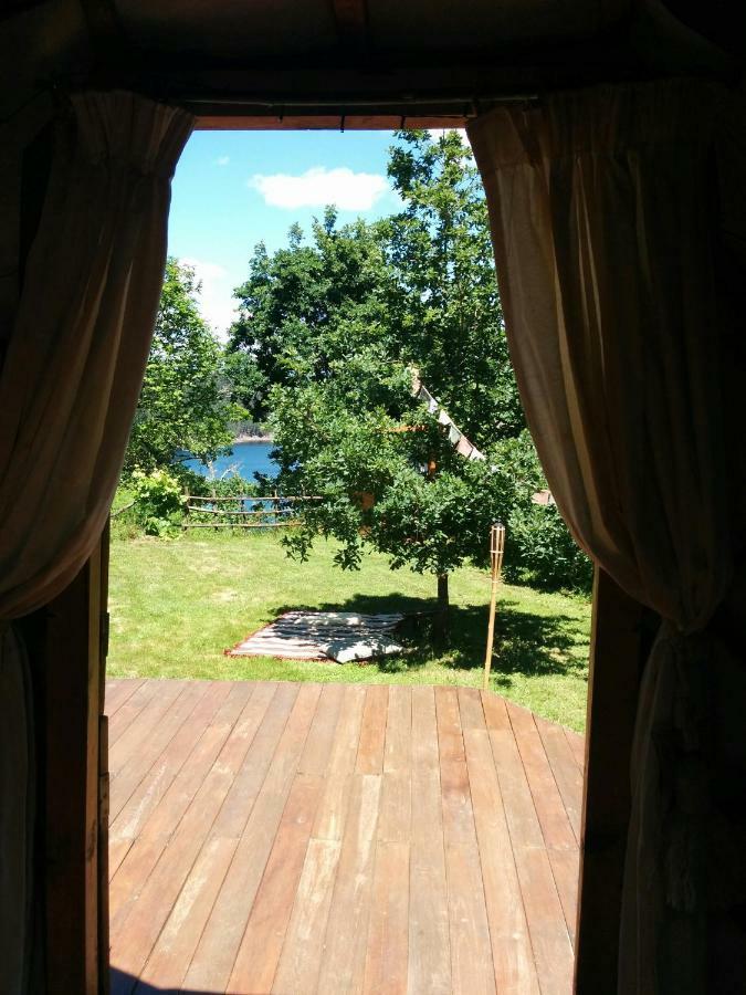 Star Gazing Luxury Yurt With River Views, Off Grid Eco Living Vale do Barco Esterno foto